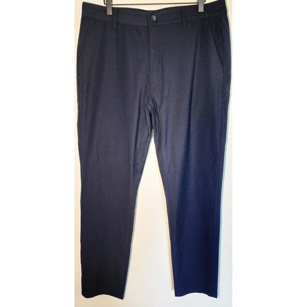 Fresh Clean Threads Mens Navy Blue Chino Pants 34x30 Recycled Polyester Blend